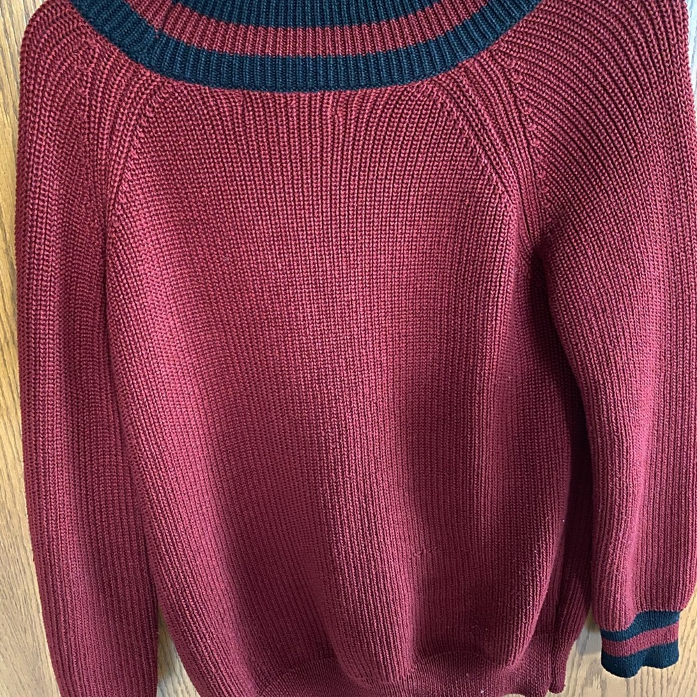 Red/Black varsity style sweater - Picture 3 of 3